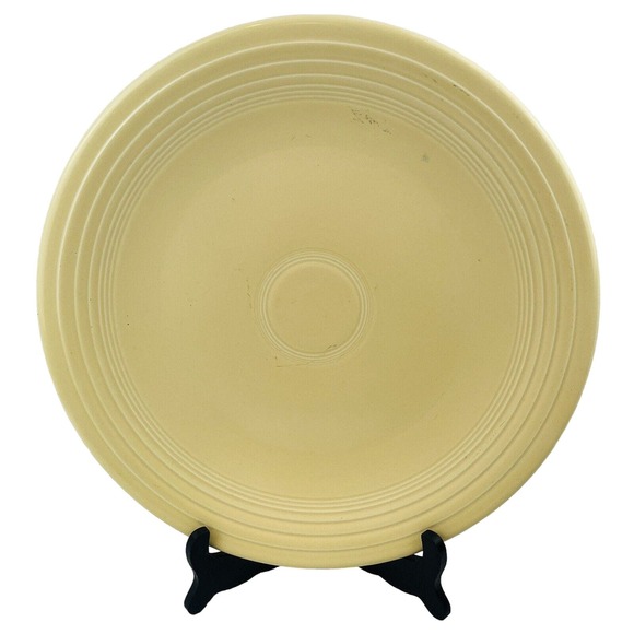 Vintage Fiesta Original‎ Ivory Chop Plate 14" Round Unmarked Fiestaware HLC - Picture 1 of 11